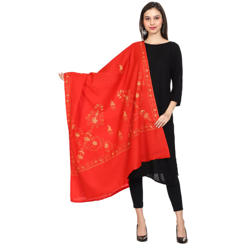 Women's Hand Embroidered Wool Shawl